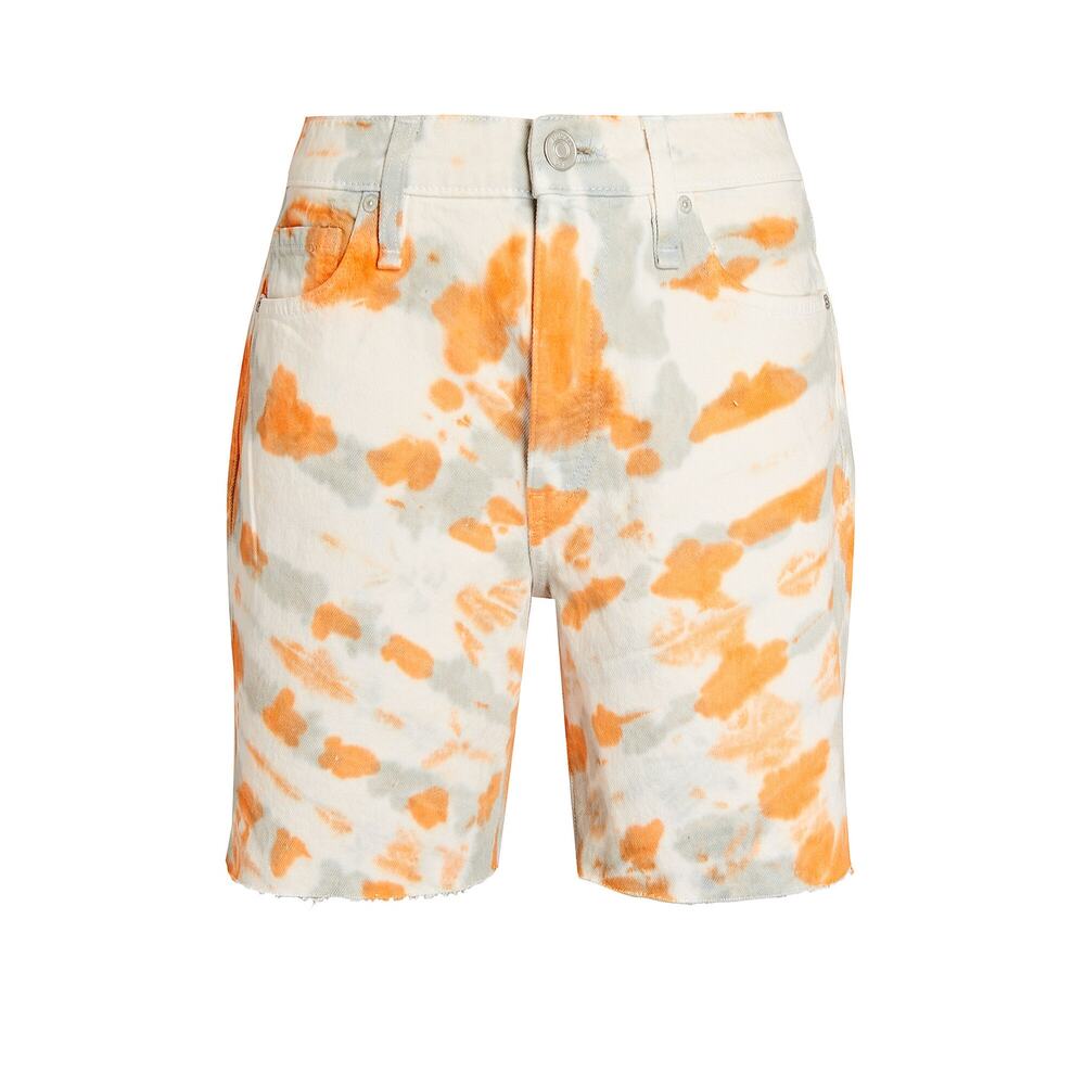 Hudson Jeans Hanna Tie-Dye Denim Biker Shorts